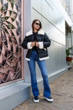 Зимняя куртка Mila Nova К-287 черный — изображение 6