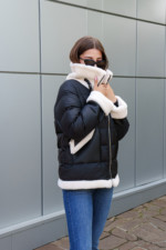 Зимняя куртка Mila Nova К-287 черный — изображение 5