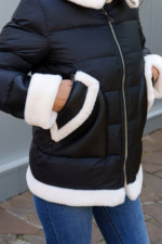 Зимняя куртка Mila Nova К-287 черный — изображение 7