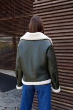 Зимняя дубленка Mila Nova Д-206  хаки — изображение 6