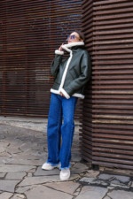 Зимняя дубленка Mila Nova Д-206  хаки — изображение 4