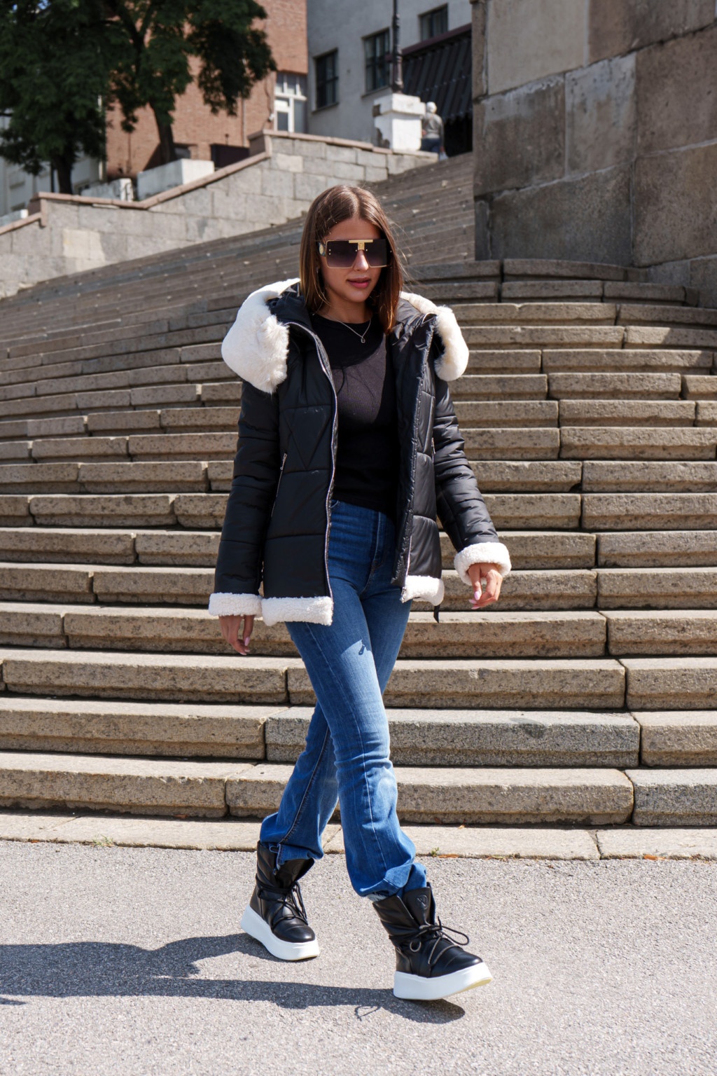 Зимняя куртка Mila Nova К-291 черный — изображение 3