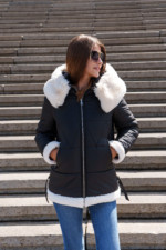 Зимняя куртка Mila Nova К-291 черный — изображение 5