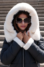 Зимняя куртка Mila Nova К-291 черный — изображение 2