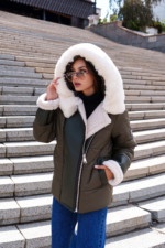 Зимняя куртка Mila Nova К-288 хаки