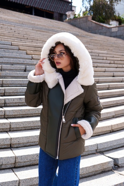 Зимняя куртка Mila Nova К-288 хаки