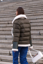 Зимняя куртка Mila Nova К-287 хаки — изображение 3