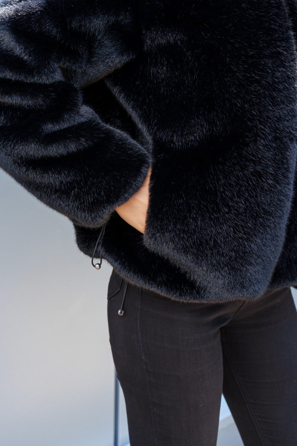 Зимняя шуба Mila Nova ПВ-316черный — изображение 7