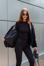 Зимняя шуба Mila Nova ПВ-316черный — изображение 6