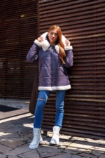 Зимняя куртка Mila Nova К-291 серый — изображение 5