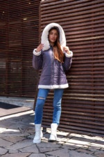 Зимняя куртка Mila Nova К-291 серый — изображение 2