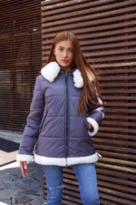 Зимняя куртка Mila Nova К-291 серый — изображение 6