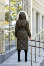 Зимнее пальто Mila Nova ПВ-319 хаки — изображение 7