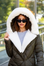 Зимнее пальто Mila Nova ПВ-319 хаки — изображение 2