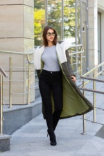 Зимнее пальто Mila Nova ПВ-319 хаки — изображение 3