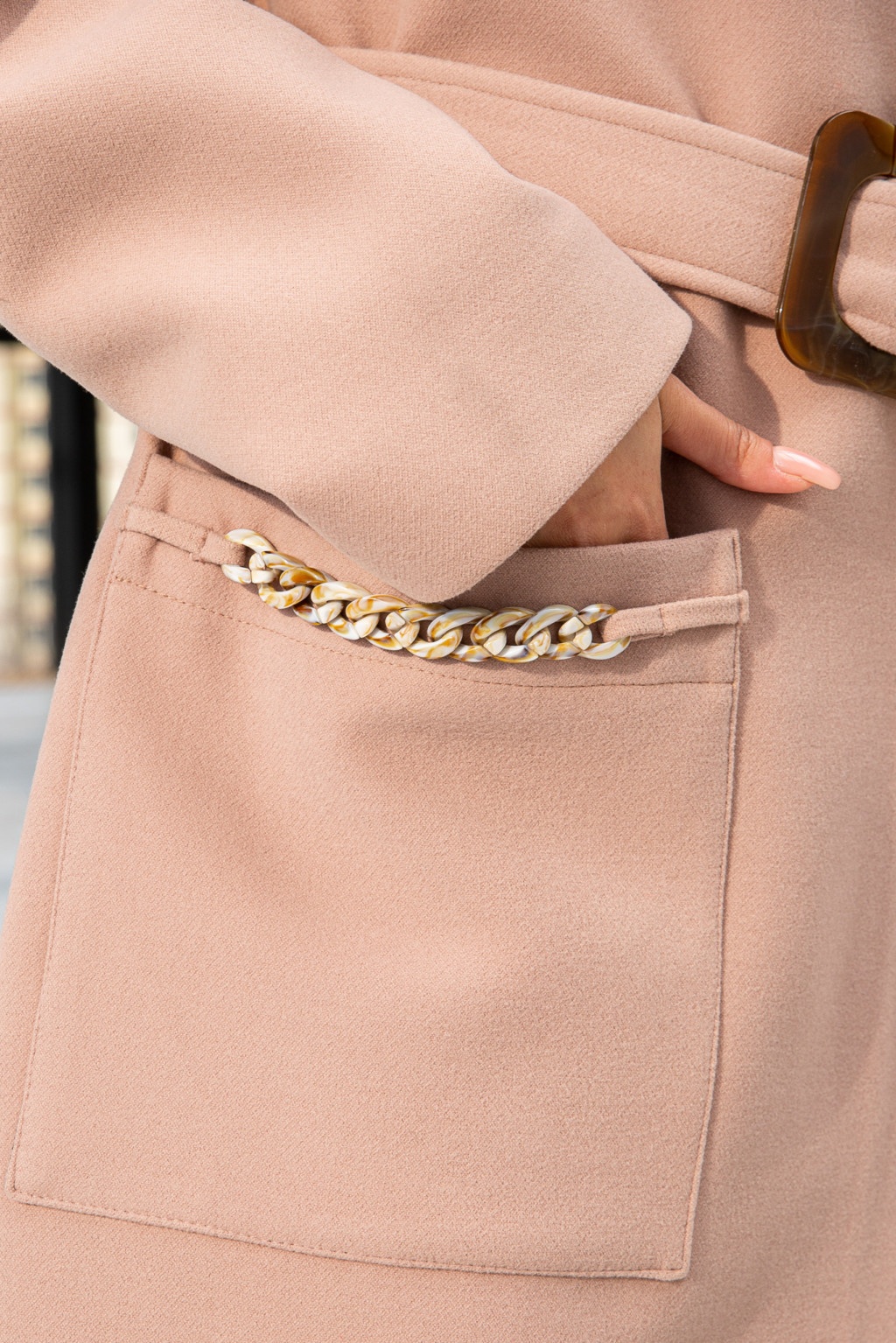 Демисезонное пальто Mila Nova  ПВ-234 кор топл. молоко 8140 — изображение 4