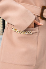 Демисезонное пальто Mila Nova  ПВ-234 кор топл. молоко 8140 — изображение 4