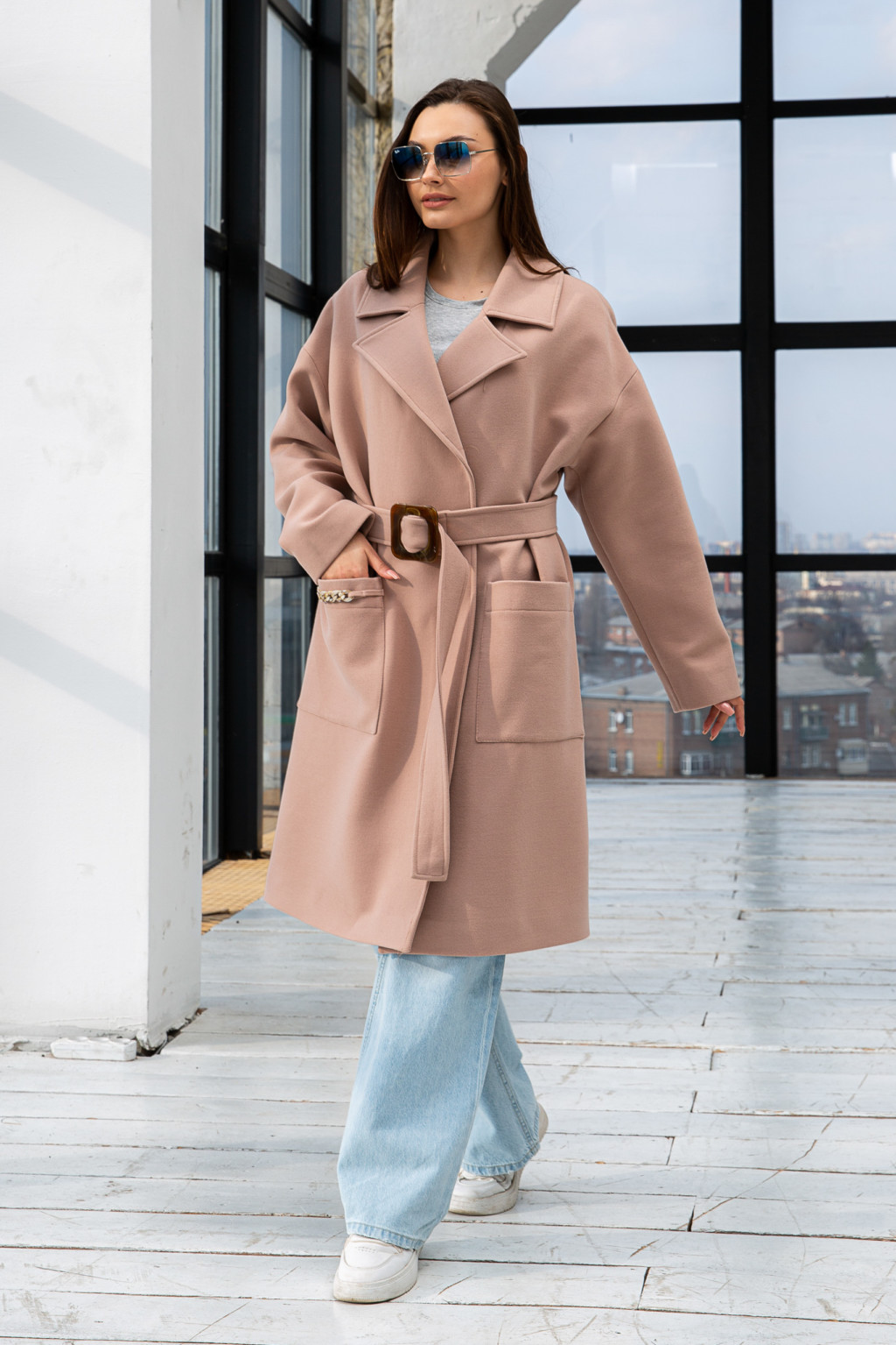 PV-234top.mol Демисезонное пальто Mila Nova ПВ-234 кор топл. молоко 8140 — изображение 1