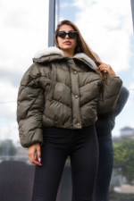 Зимняя куртка Mila Nova К-286 хаки — изображение 2