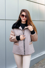 Зимняя куртка Mila Nova К-292 бежевый