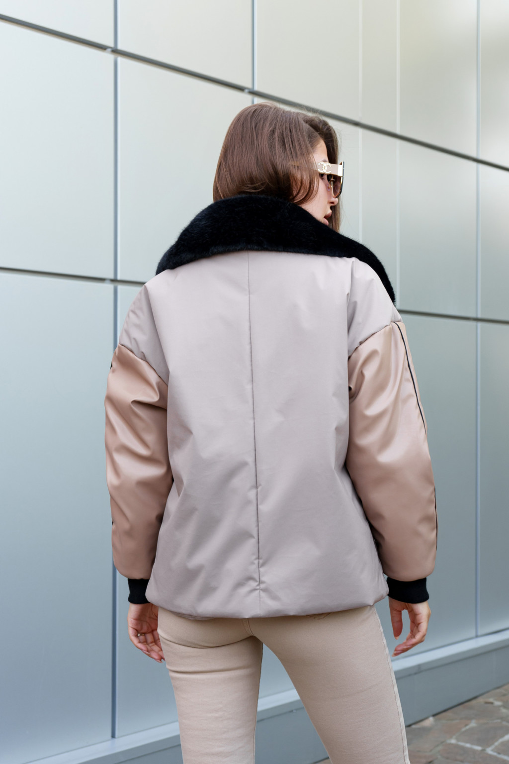 Зимняя куртка Mila Nova К-292 бежевый — изображение 3