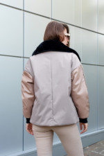 Зимняя куртка Mila Nova К-292 бежевый — изображение 3