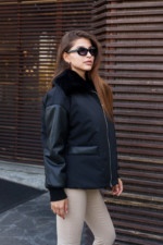 Зимняя куртка Mila Nova К-292 черный — изображение 3