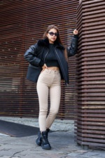 Зимняя куртка Mila Nova К-292 черный — изображение 2