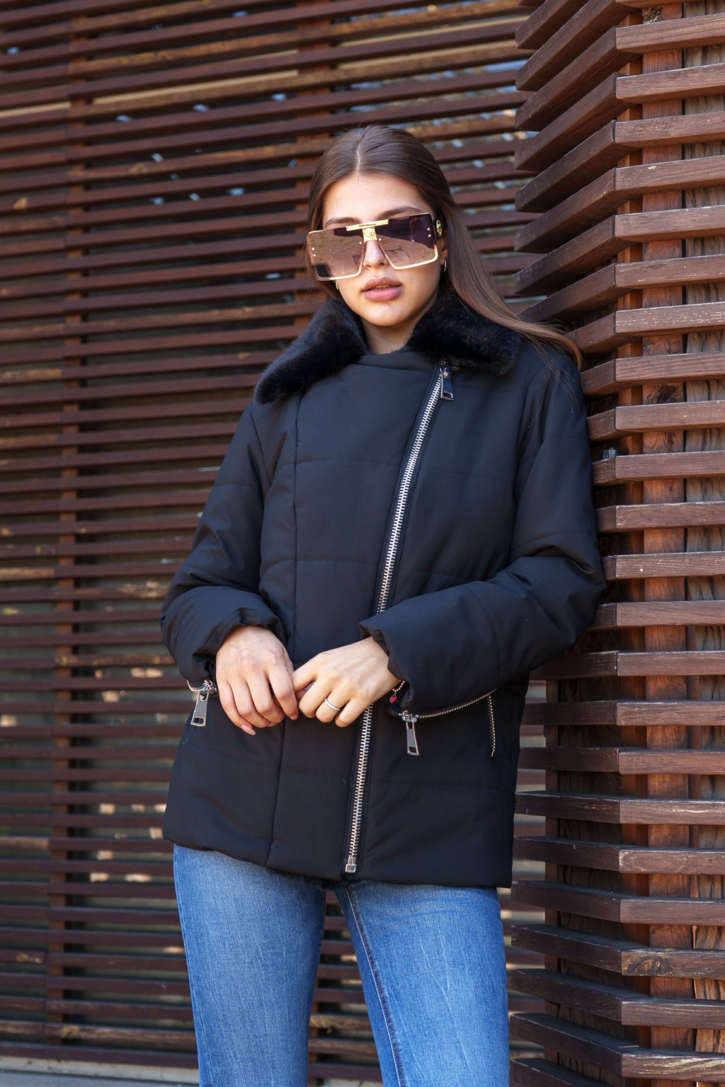 Зимняя куртка Mila Nova К-290м,черный — изображение 4