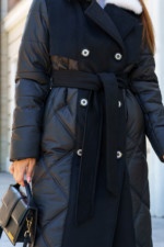 Зимнее пальто Mila Nova ПВ-323 черный — изображение 5