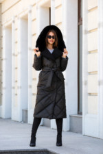 Зимнее пальто Mila Nova ПВ-319черный+черный