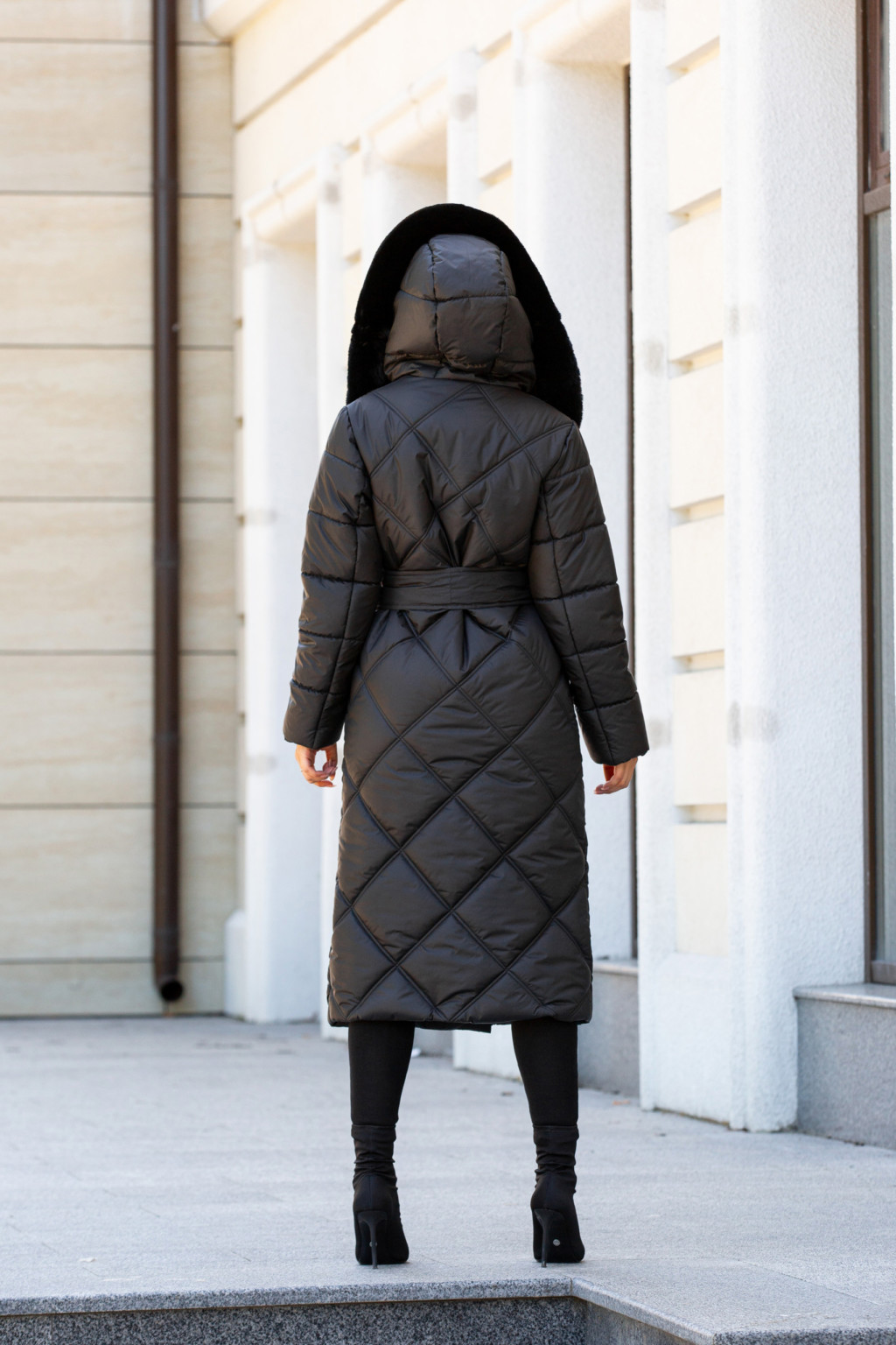 Зимнее пальто Mila Nova ПВ-319черный+черный — изображение 4