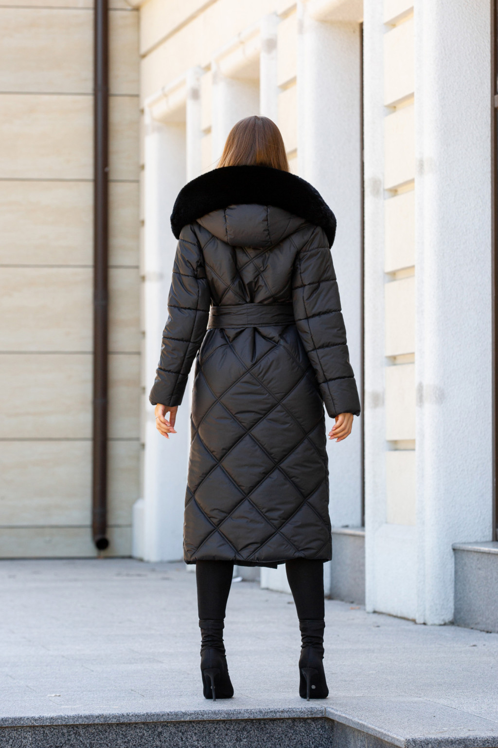 Зимнее пальто Mila Nova ПВ-319черный+черный — изображение 8