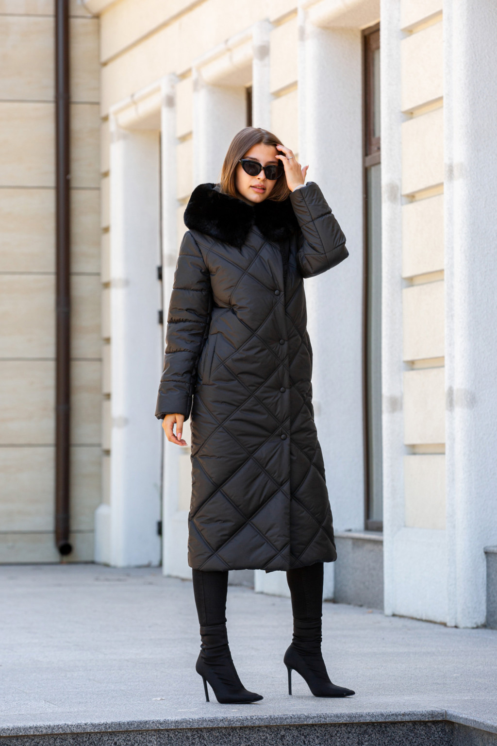 Зимнее пальто Mila Nova ПВ-319черный+черный — изображение 6