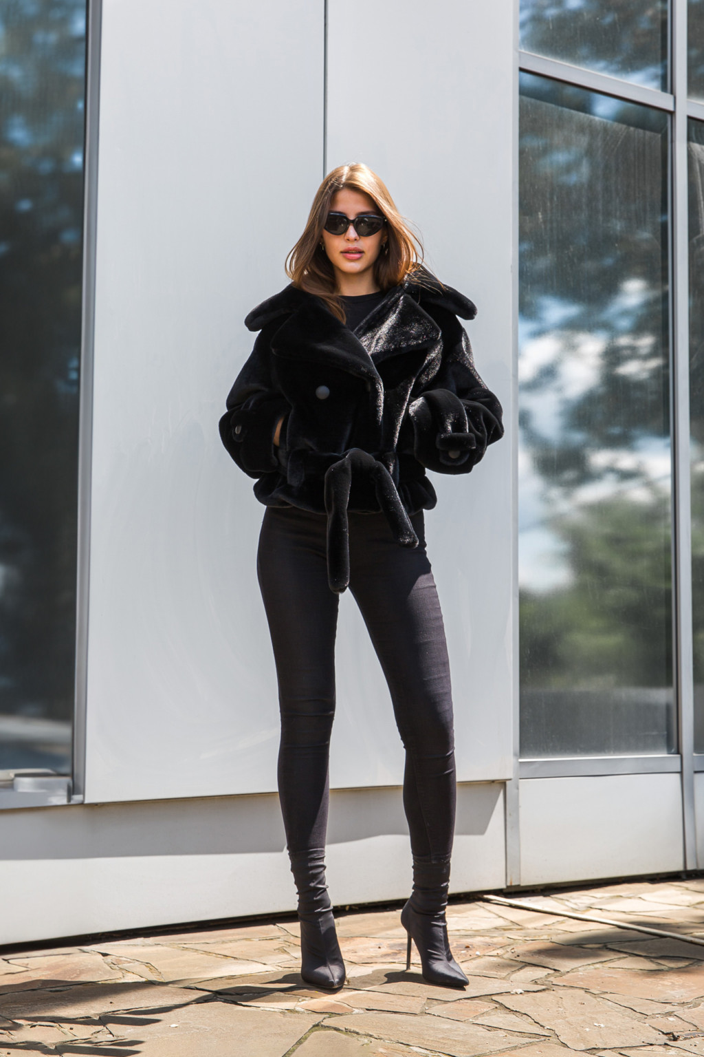 Зимняя шуба Mila Nova ПВ-317черный — изображение 4