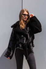 Зимняя шуба Mila Nova ПВ-317черный — изображение 3