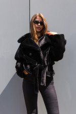 Зимняя шуба Mila Nova ПВ-317черный