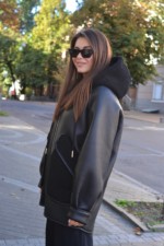 Зимняя дубленка Mila Nova Д-209  черный — изображение 2