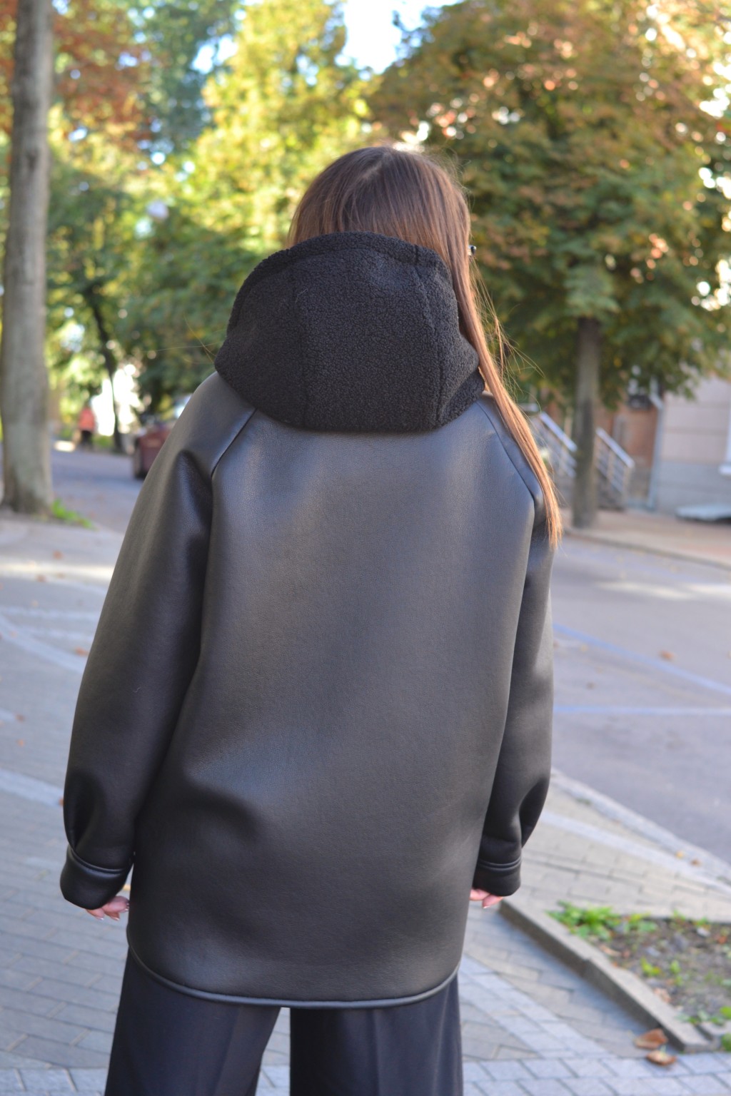 Зимняя дубленка Mila Nova Д-209  черный — изображение 4