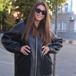 Зимняя дубленка Mila Nova Д-209  черный