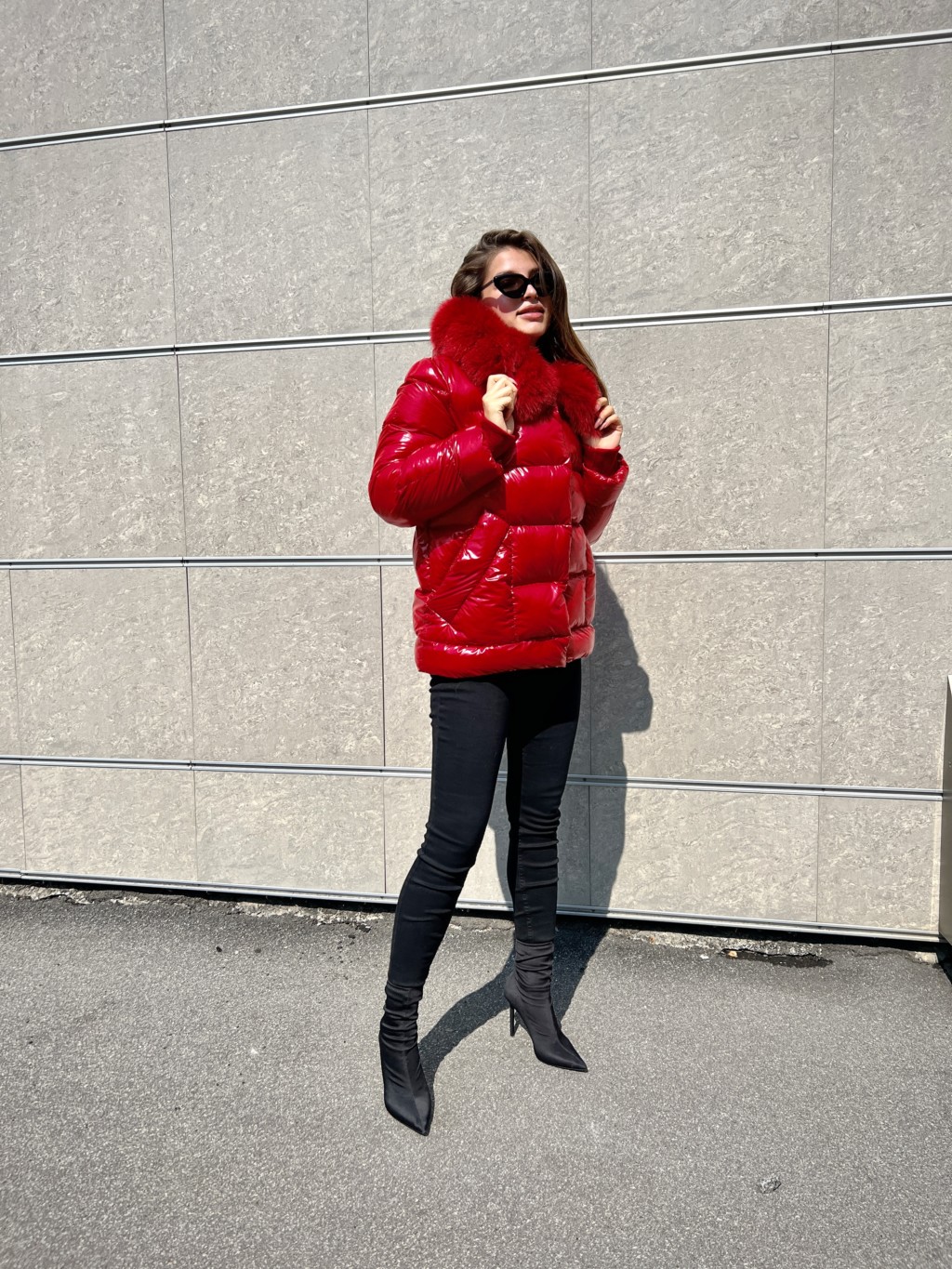 Зимняя куртка Mila Nova К-229ех красный — изображение 2