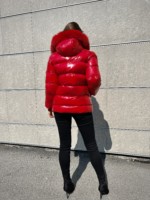 Зимняя куртка Mila Nova К-229ех красный — изображение 3