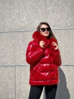 Зимняя куртка Mila Nova К-229ех красный