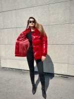 Зимняя куртка Mila Nova К-229ех красный — изображение 6