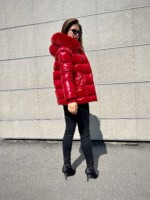 Зимняя куртка Mila Nova К-229ех красный — изображение 4