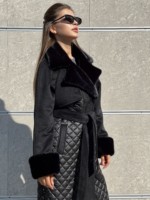 Зимнее пальто Mila Nova ПВ-329 черный — изображение 6