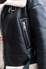 Демисезонная дубленка Mila Nova Д-216  черный — изображение 8