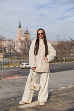 Демисезонная куртка Mila Nova К-323 молоко — изображение 7