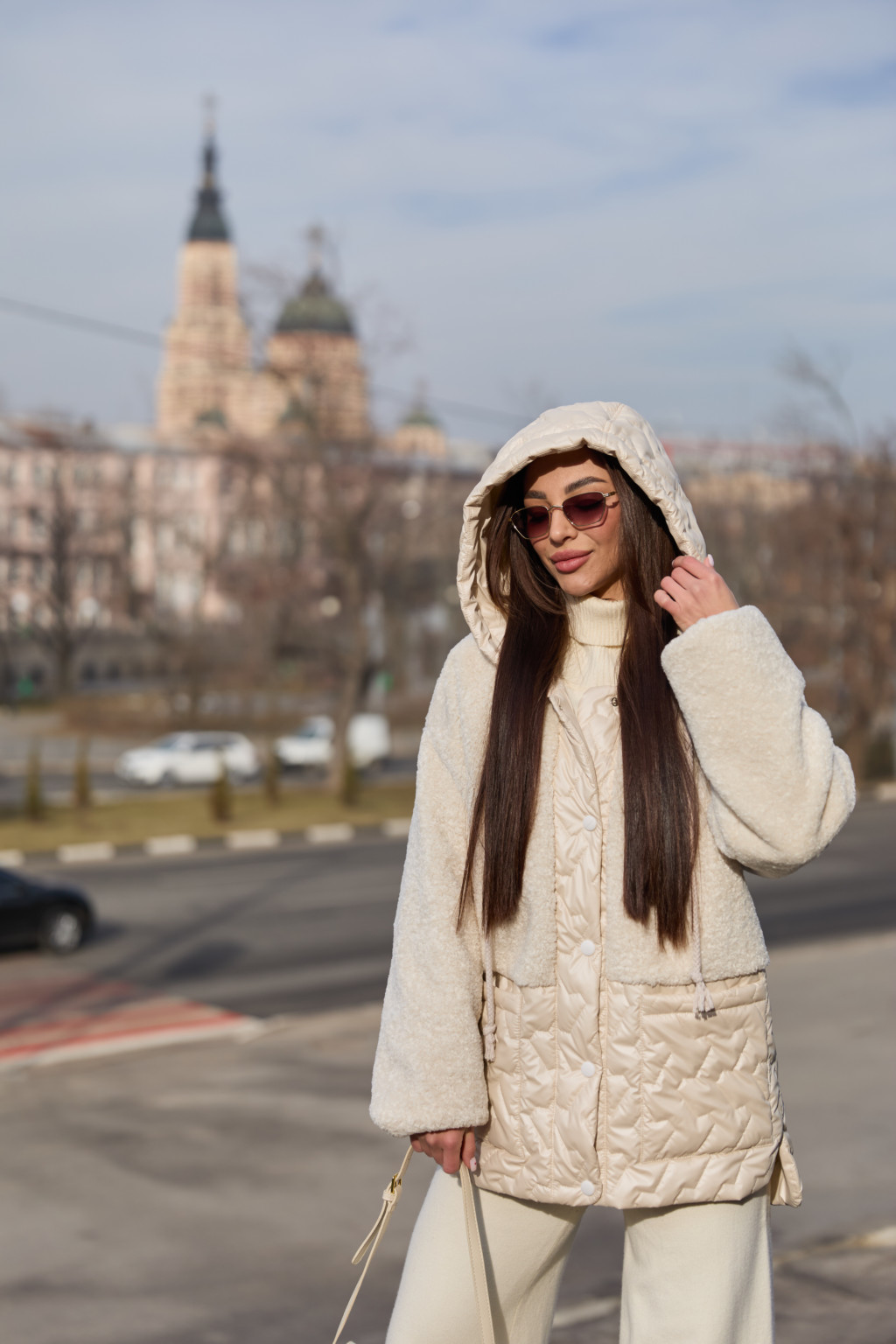 Демисезонная куртка Mila Nova К-323 молоко — изображение 2