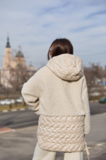 Демисезонная куртка Mila Nova К-323 молоко — изображение 6